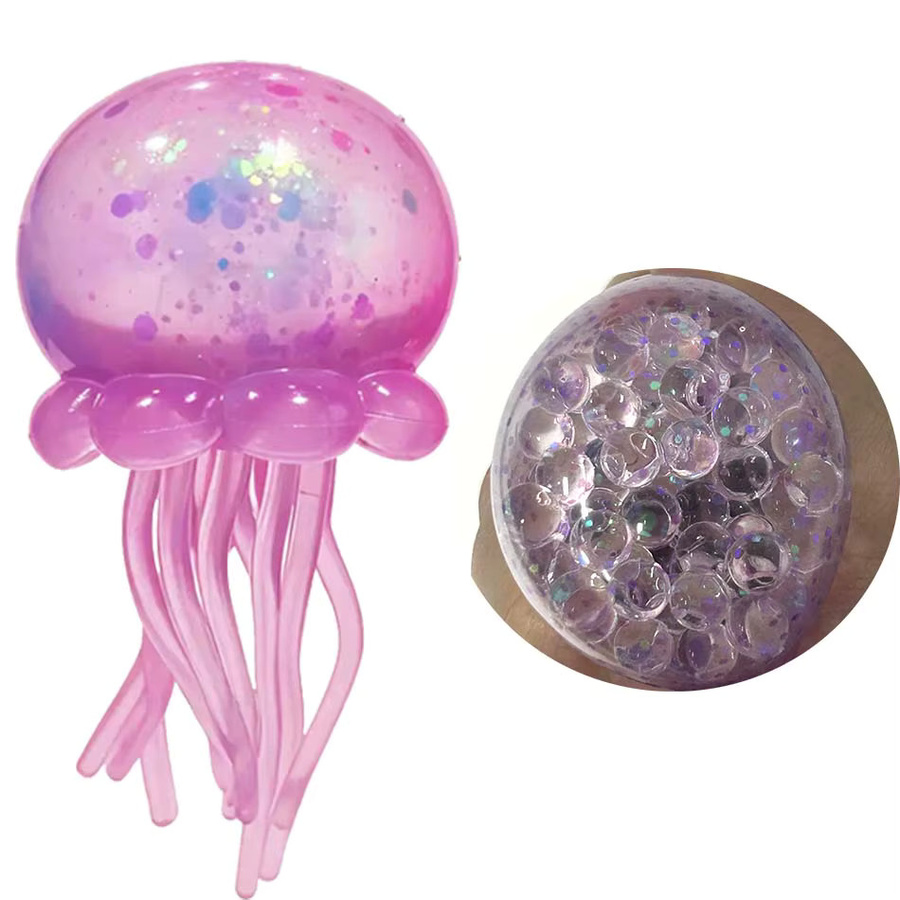 Nee Doh Quallen- & Würfel-Squish-Spielzeug, pink - Bild 2