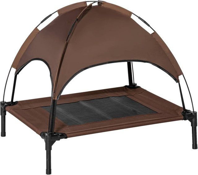 PawHut Hundesofa in Schwarz und Braun mit abnehmbarem Bezug und erhöhtem Boden, B/H/L: 61 x 76 x 73 cm - Bild 1