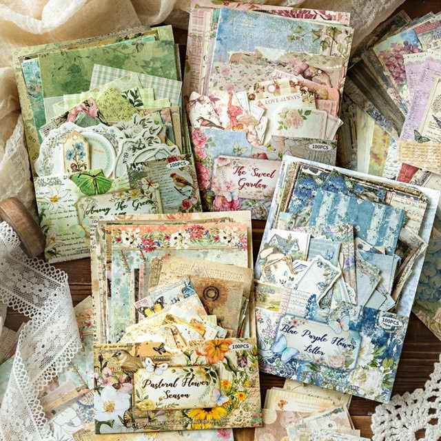 Mr. Paper Bastelpapier Set in Mehrfarbig, 100 Blatt Konstruktionspapier für Dekoration und Geschenke - Bild 1