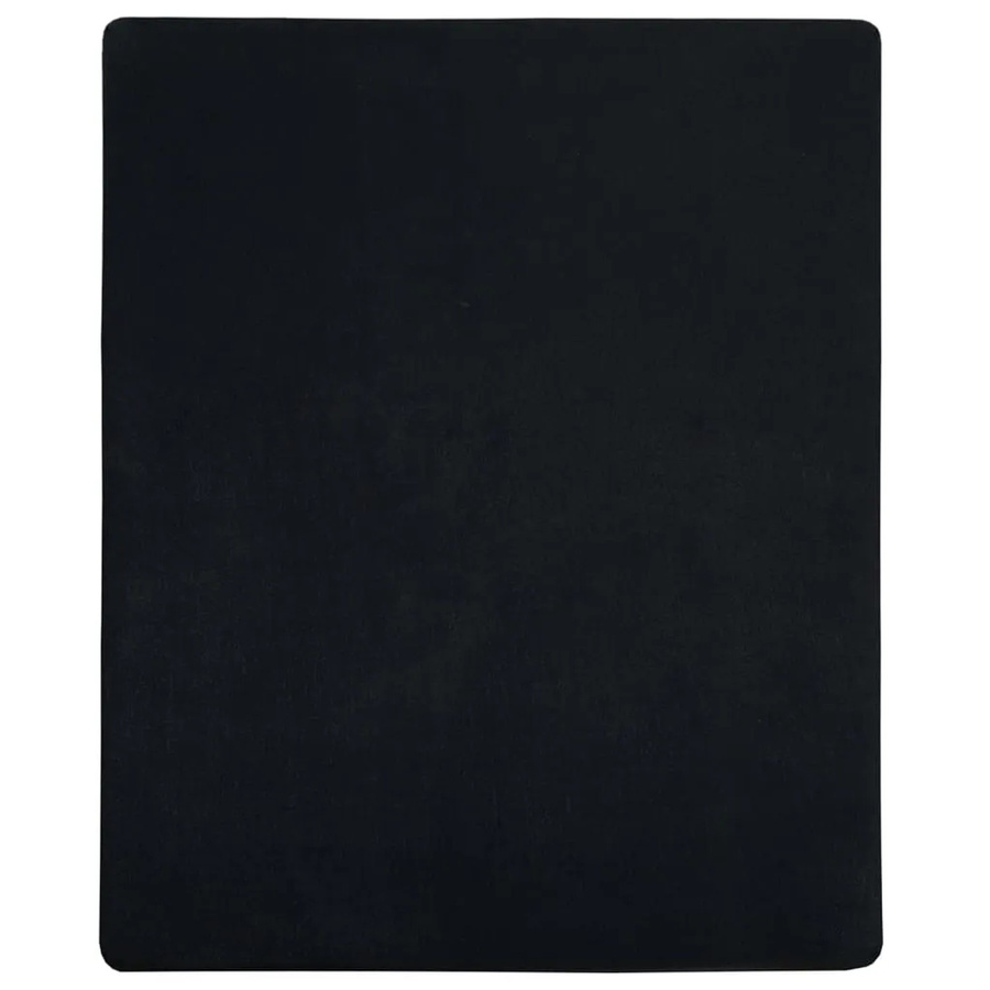 vidaXL Spannbettlaken aus Jersey in Schwarz, Baumwolle, B/T: 140 x 200 cm - Bild 2
