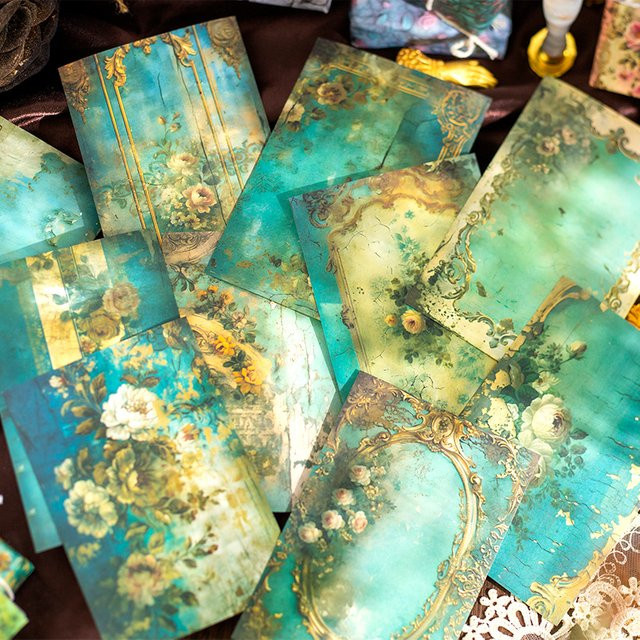 30 Teile Rokoko Palace Wand Serie Scrapbooking Dekoration Papier für Vintage Journal und Collage in Multicolour - Bild 1
