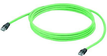 Weidmüller RJ45 Netzwerk Anschlusskabel CAT 5e SF/UTP Ethernet/LAN Grün, 10m - Bild 1