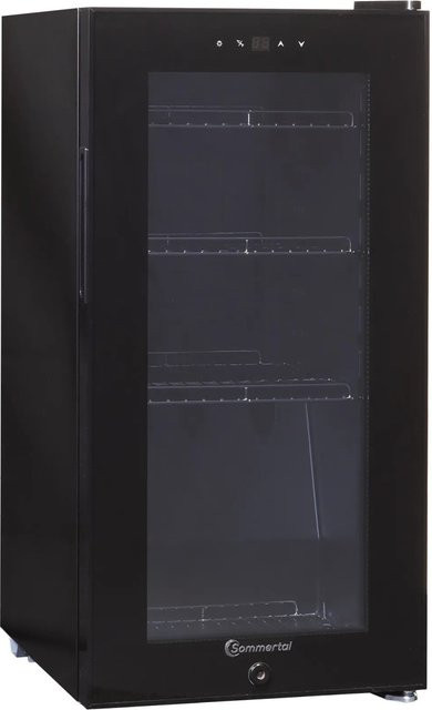 Sommertal Getränkekühlschrank GK 50 Schwarz mit LED, Touchscreen und Schloss, 50 l - Bild 2