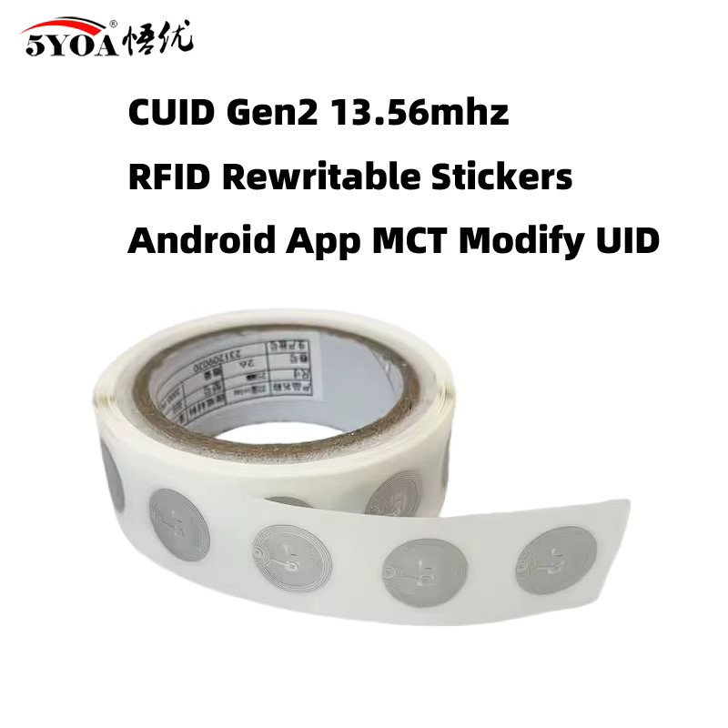 5YOA CUID Tag Gen2 NFC Clone Token ISO14443 wiederbeschreibbarer RFID Aufkleber 13,56 MHz - Bild 2