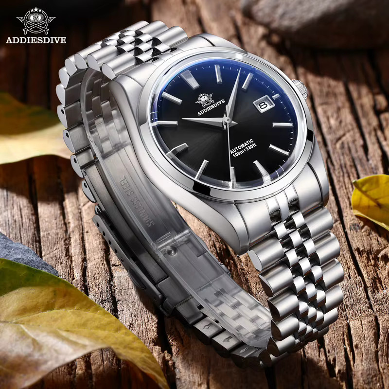 ADDIESDIVE Armbanduhr Automatik, Edelstahl, Weiß, Herren - Bild 4