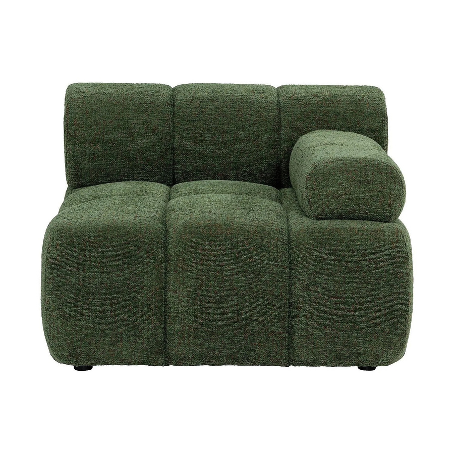 Vente-unique Sessel Facivil in Grün mit gerader Rückenlehne und meliertem Stoff, Höhe: 94 cm, Breite: 70 cm, Tiefe: 40 cm - Bild 2