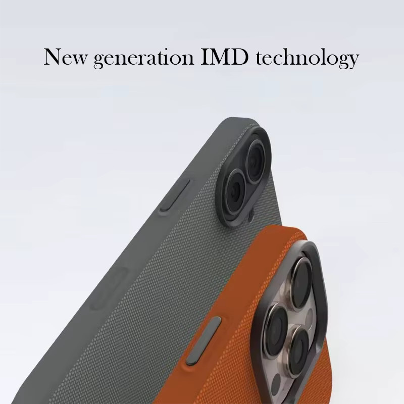 Schutzhülle für OPPO Find X8 Ultra mit Wireless Charging Funktion als Back Cover Case in Grau und Orange - Bild 2