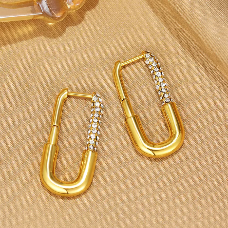 Erpels Ohrring, 18 Karat vergoldet, Zirkonia, Damen - Bild 3