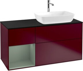 V&B Waschtischunterschrank Finion Wandbeleuchtung in Lackausführung, Breite: 120 cm, Tiefe: 50,1 cm, Höhe: 50,1 cm - Bild 1