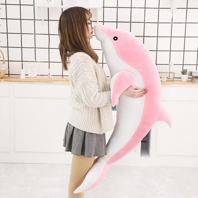 Yiran Health & Beauty Delfin, Plüschtier, 30cm, Rosa / Pink - Bild 1