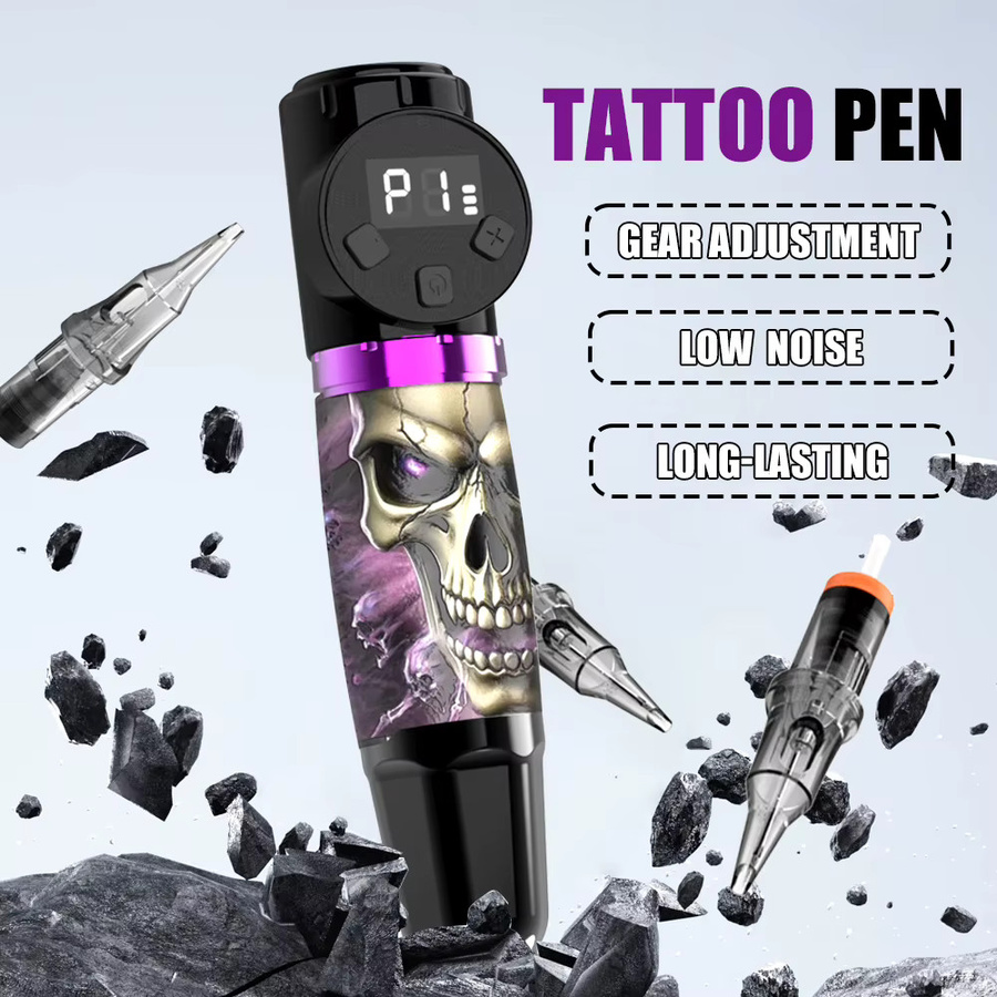 Goldplume Tattoo Kit, Tattoo Maschine Set, Drahtlos - Bild 3