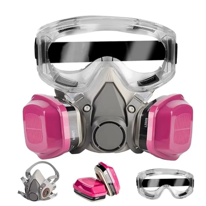 6200 Atemschutzmaske Halbmaske zum Schutz vor Staub, Gas und organischen Dämpfen für Malerarbeiten und Sprühen - Bild 2