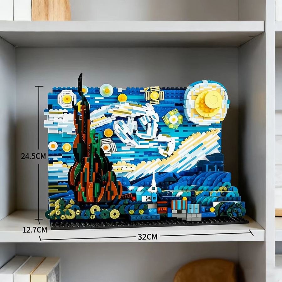 Stern Van Gogh Sternennacht, Weltbausatz, 1830 Teile, ab 14 Jahren - Bild 3