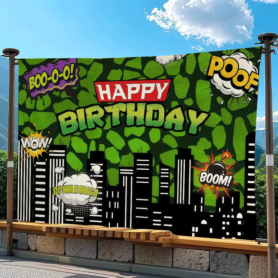 Warner Bros. Teenage Mutant Ninja Turtles Flagge als Wandkunst Dekoration in Multicolour B/H: 60 x 40 cm - Bild 5