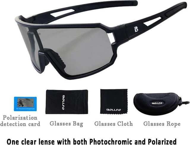Binchi Keji Travel Sonnenbrille, Unisex, Vollrand, tr90, grau, multicolour - Bild 1