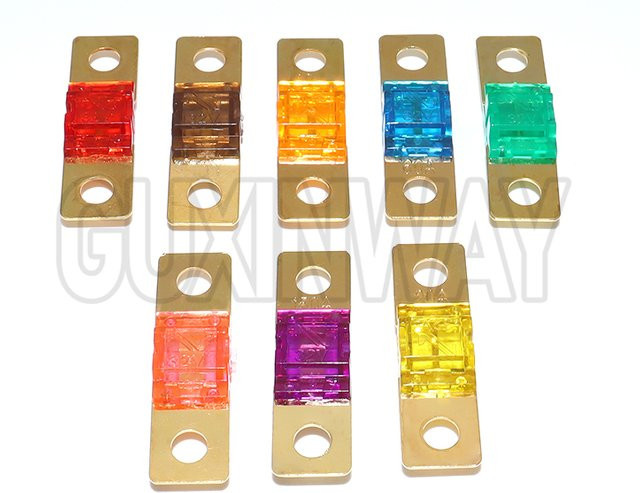 GUXINWAY 5er Set vergoldete Bolzensicherungen Mini Stereo Audio AFS Sicherungen in verschiedenen Ampere-Stärken, Multicolor - Bild 1