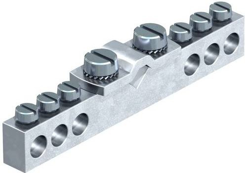 OBO Bettermann 5015553 1804 Potentialausgleich aus Messing in Silber - Bild 1