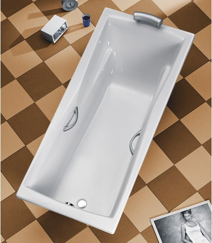 Rechteck-Badewanne OTTOFOND Atlanta in Weiss, B/H/L: 90 x 48,5 x 190 cm - Bild 2