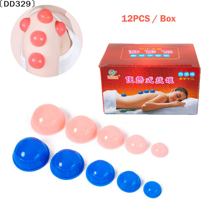 JETTING Silikon-Massage-Schröpfgläser-Set, 12-teilig, Körper, Unisex - Bild 1