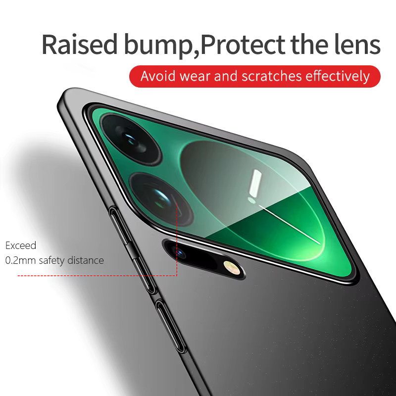 Stoßfeste Schutzhülle für Xiaomi 17 17T Mi17 Pro Max Ultra 5G in Schwarz, ultraflache und leichte Hartplastik-Hülle mit mattem Finish - Bild 4