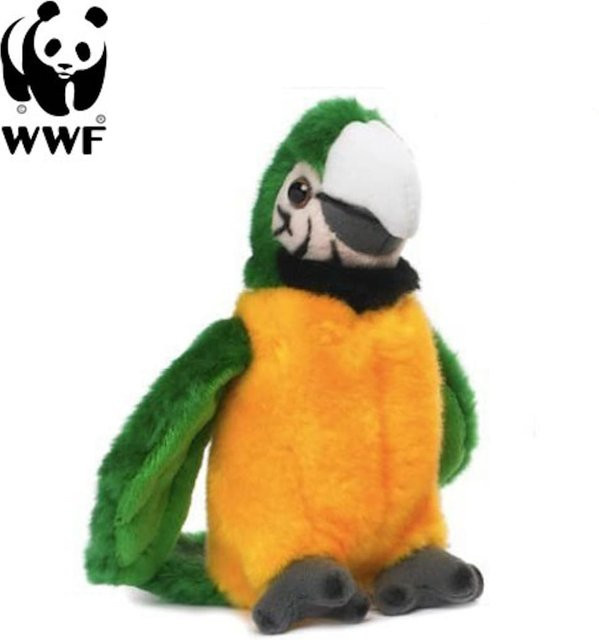 WWF Grüngelber Ara Papagei, Plüschtier, mit Sound - Bild 1