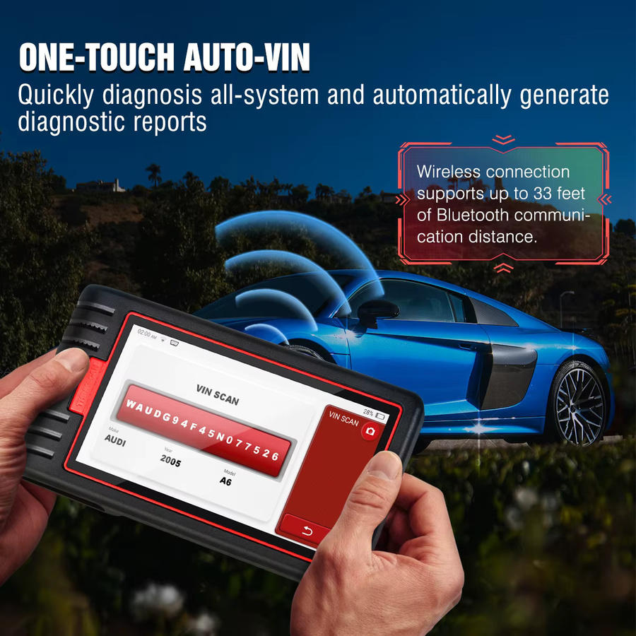 THINKCAR Thinkscan Max 2 OBD2 Scanner Auto-Diagnosegerät mit CAN FD und FCA AutoAuth, Alle Systeme, 28 Reset-Funktionen, Farbe: Schwarz - Bild 4