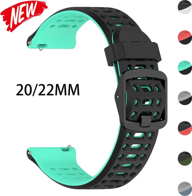 CAOWTAN Uhrenarmband Silikon, Weiß, Unisex - Bild 1