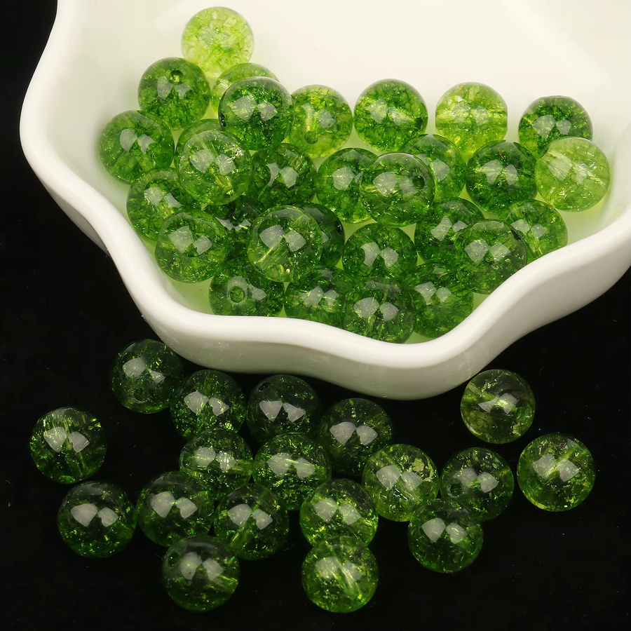 AOHAYOOMQ Perlen Naturstein Peridot, Olivin, Bunt, Unisex - Bild 4