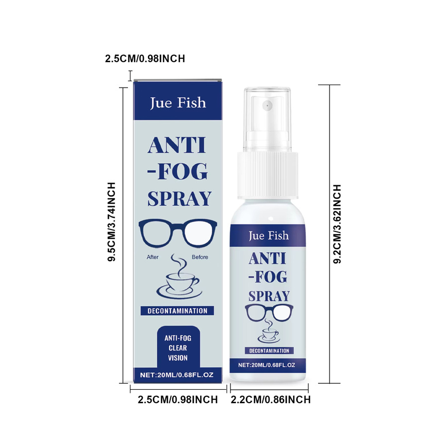 Jue-Fish Anti-Beschlag-Spray für Brillen in Weiß, 20 ml - Bild 5