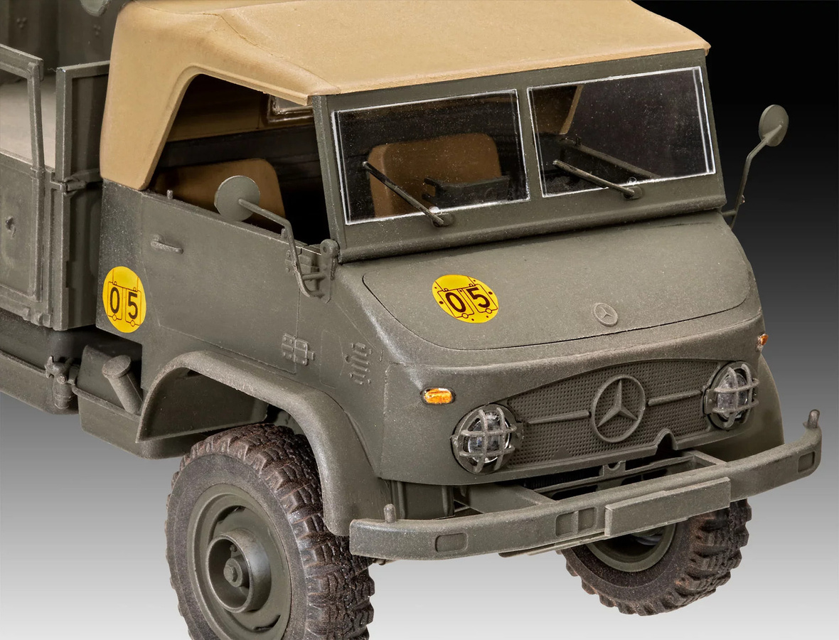 Revell Model Set Unimog 404 S, Fahrzeug, Grau, Kunststoff - Bild 3