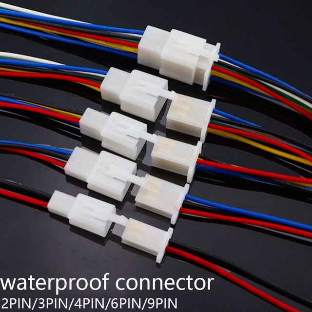 Automotive Schnellverbindung Steckverbinder Set mit 2,8mm Pins für elektrische Kabelverbindungen in Weiß - Bild 1