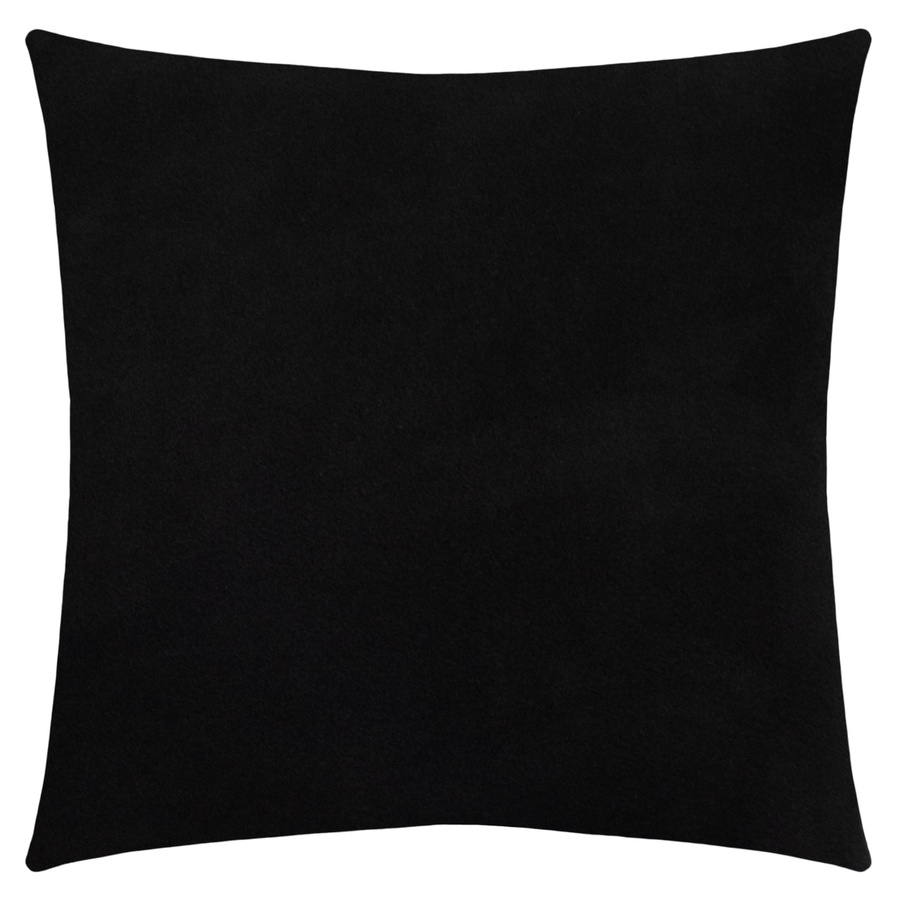 Zoeppritz Soft-Fleece Kissenhülle Schwarz, quadratisch, B/H: 40 x 40 cm - Bild 1