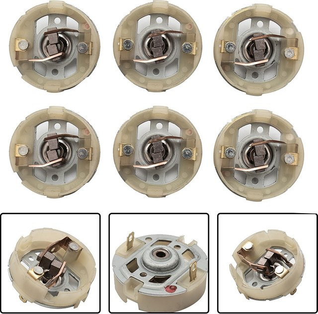 Vibratite 6er Set Kohlebürsten Halter für RS550 DC/AC Motoren und Lichtmaschinen als Bohrmaschinen Zubehör - Bild 1