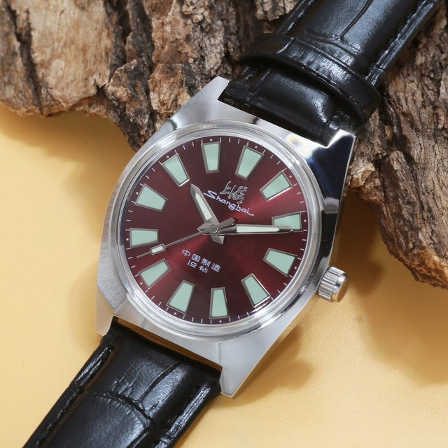 HEIMDALLR Armbanduhr, Handaufzug, 36 mm, Leder, Schwarz, Herren - Bild 1