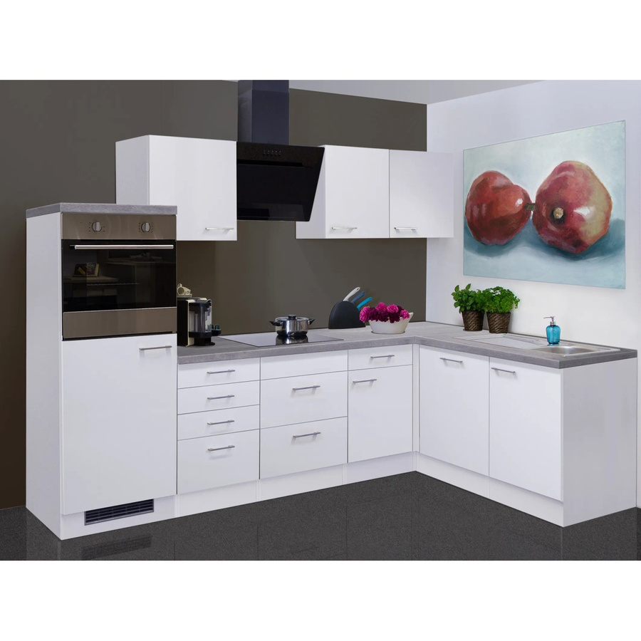 Flex-Well Winkelküche Joelina Weiß Seidenmatt B/T/H: 280 x 166 x 60 cm - Bild 2
