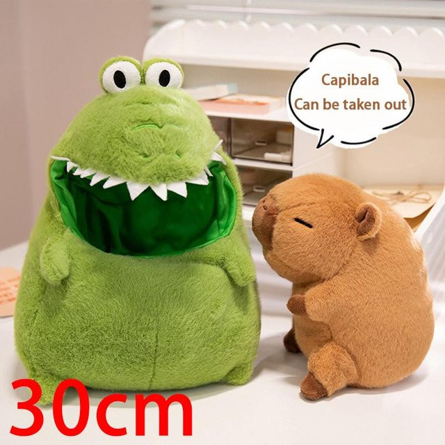 Capibala Krokodil Plüschtier, Stoffkissen, Puppe, ab 14 Jahren - Bild 1