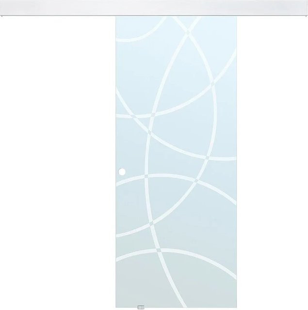 Vente-unique Schiebetür Heidi aus Glas in Transparent, Breite: 73 cm - Bild 1