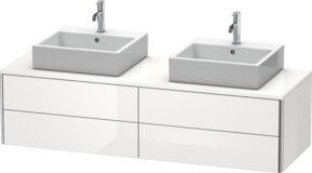 Duravit Waschtischunterschrank XSquare in Weiß Hochglanz, wandhängend, B/H/T: 160 x 40 x 40 cm - Bild 1