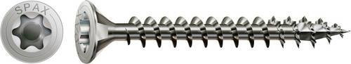 Spax Senkkopfschraube mit Torx-Antrieb aus Edelstahl in Silber, Durchmesser: 4,5 mm, Länge: 50 mm, 200 Stück - Bild 1