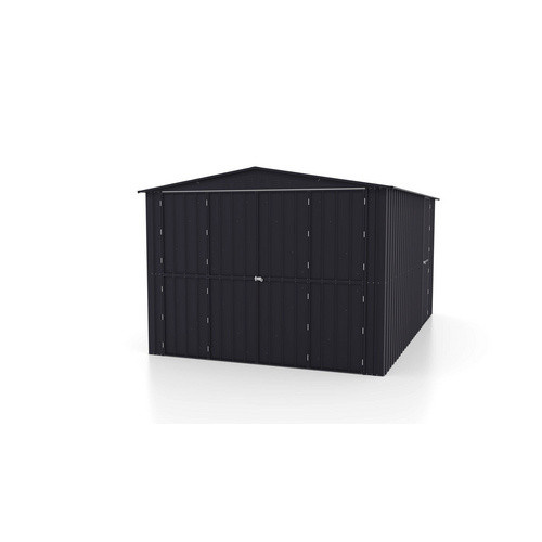 Globel Gerätehaus Parker 1015 aus Metall in Anthrazit mit Satteldach, Breite: 465 cm, Tiefe: 308 cm, Höhe: 224,6 cm - Bild 4
