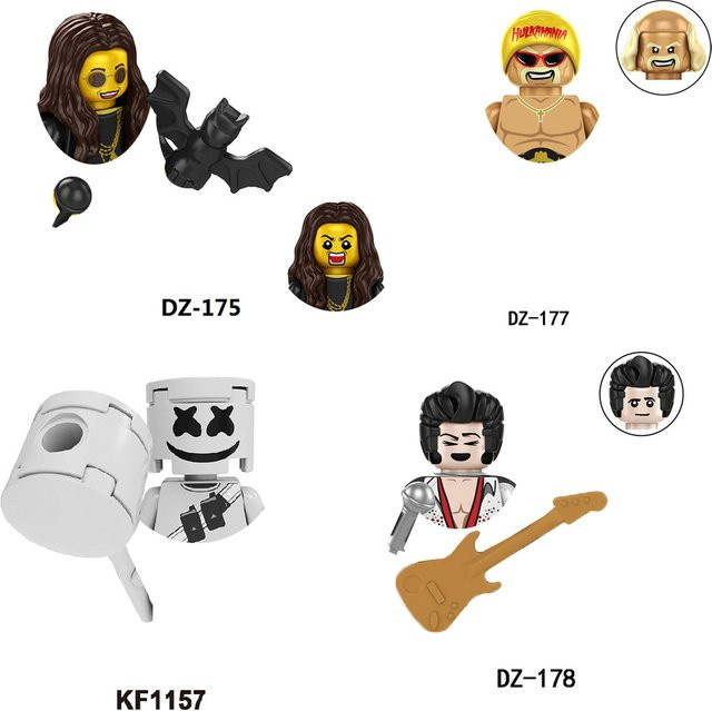 Disney Prominenten-Rock & Wrestling-Minifiguren-Bausteinset, Bausatz - Bild 1