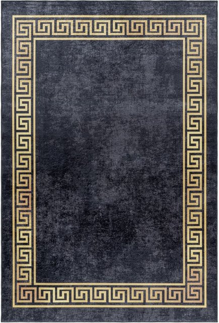 Ayyildiz Teppich FIESTA Modern in Schwarz mit Mäander-Muster, Breite: 160 cm, Länge: 230 cm - Bild 1