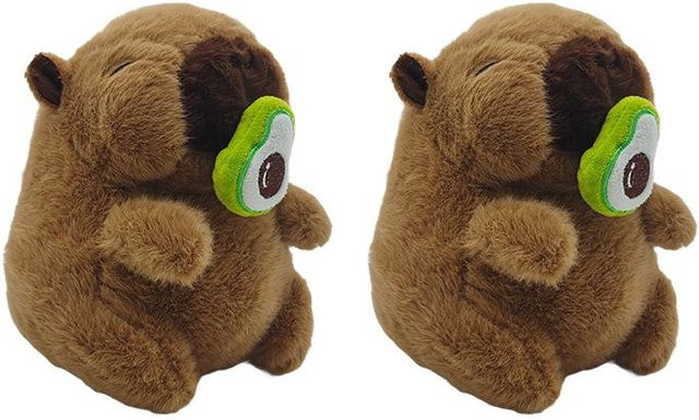 Linyi toy Capybara Avocado Schleim Plüschtier, braun, ab 14 Jahren - Bild 1