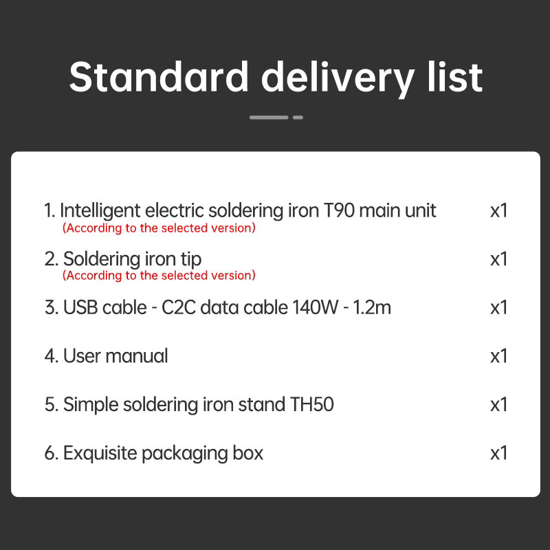 ALIENTEK T90 Smart Lötkolben mit Digitalanzeige, 140 W, Schwarz, 80-450 ℃, Tragbares Precision Soldering Iron Repair Tool Kit - Bild 4