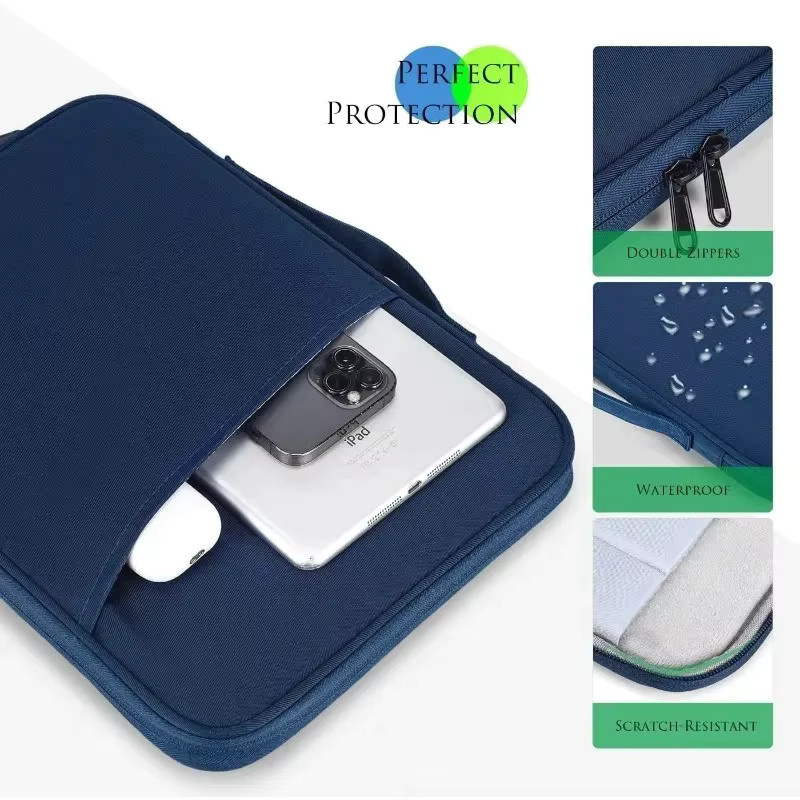 Multifunktionaler Dokumenten-Organizer Padfolio als Business-Halter und iPad-Tasche mit Reißverschluss in Pink oder Blau, B/H/T: 29 x 23 x 2 cm - Bild 4
