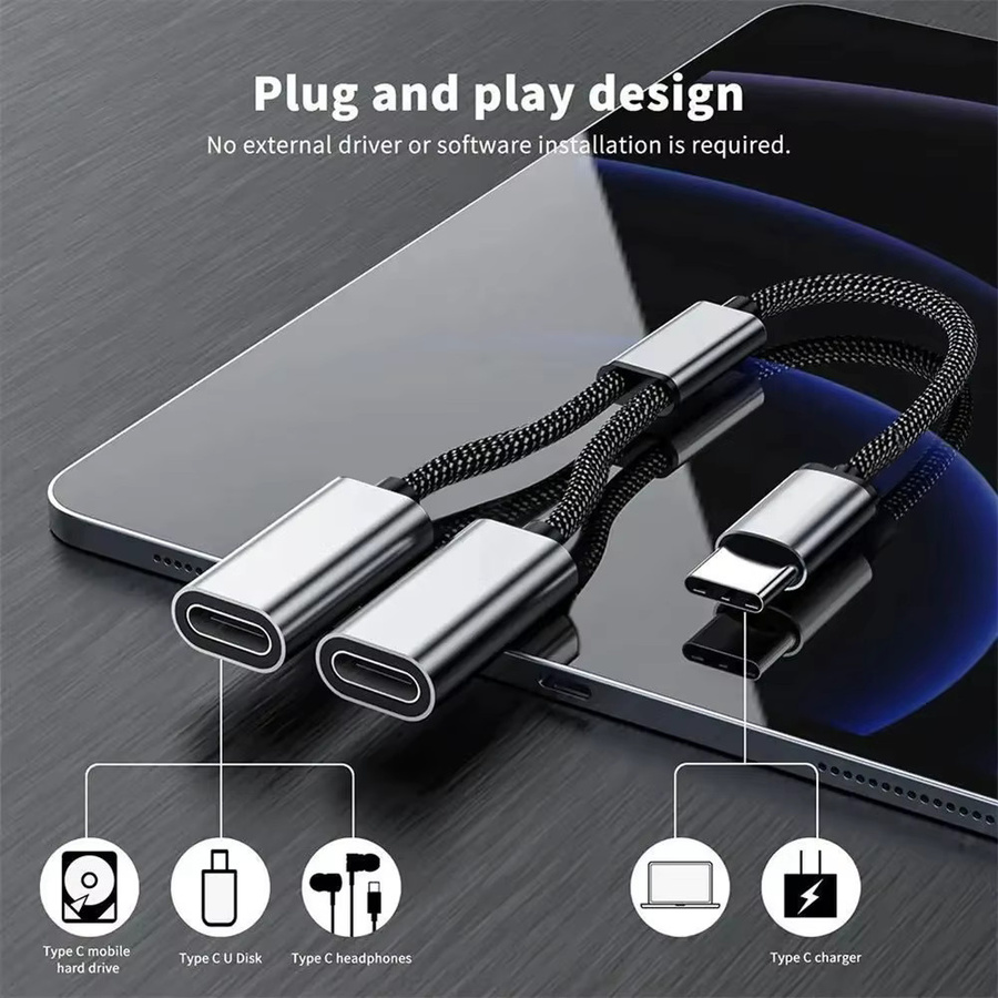 Xiaomi USB-C Hub 4-Port OTG-Adapter für schnelle Datenübertragung mit Macbook Pro und Air - Bild 1