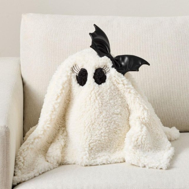 Yiran Health & Beauty Halloween Kürbis-Kissen, Fledermaus-Puppe, Hund Geist Plüschtier, Stofftier - Bild 1