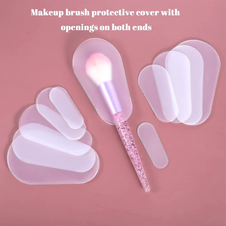 ZXZZS Make-up-Pinsel-Abdeckungen, 20 Stück, transparent, 5 Größen - Bild 2