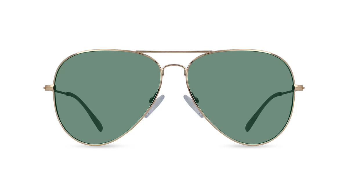 Fielmann BD 277 SUN CL Sonnenbrille Pilot, Vollrand, Edelstahl, Gold, Unisex - Bild 1
