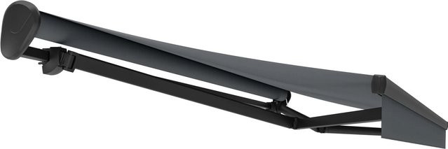 Gelenkarmmarkise Ebro mit Motor in Anthrazit, B: 350 cm, Ausladung: 250 cm - Bild 1